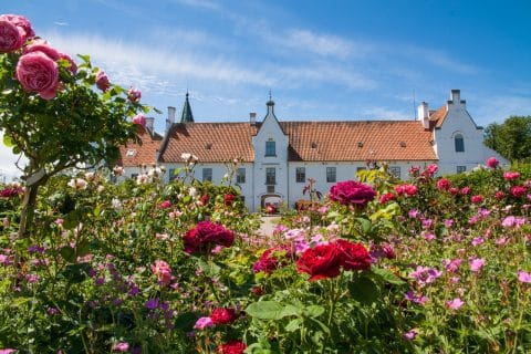 Bosjökloster Slott och Trädgårdar utanför Höör.